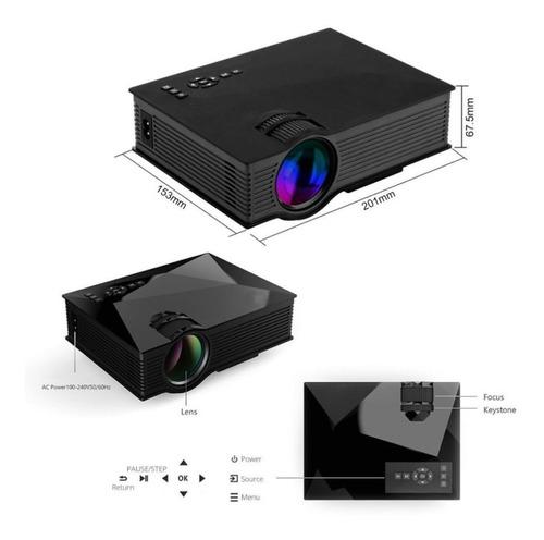 Mini Proyector Led Video Beam 1200 Lumens Wifi Uc68 Cine